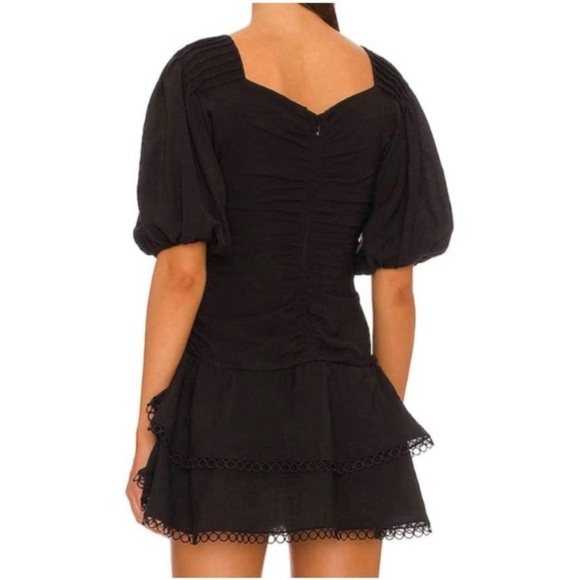 Jonathan SIMKHAI Auden Puff Sleeve Ruched Minidress - Picture 5 of 13